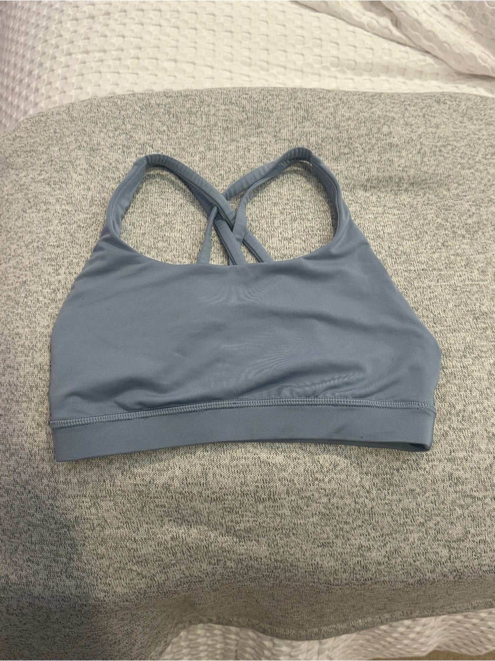 Women's Light Blue Crisscross Back lululemon sports bra